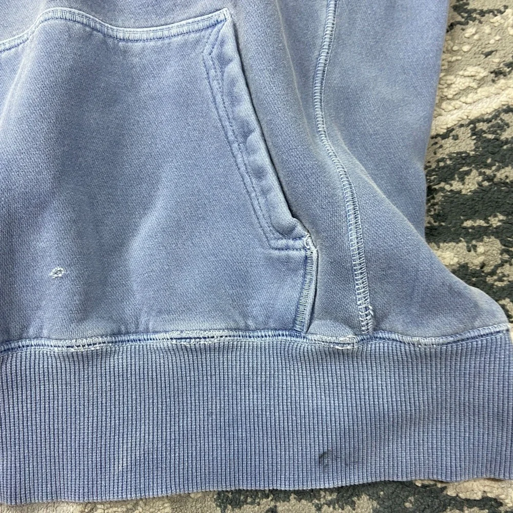 Nike Sportswear Hoodie Womens Medium Blue Fleece‎ Lined Swoosh Logo Drawstring